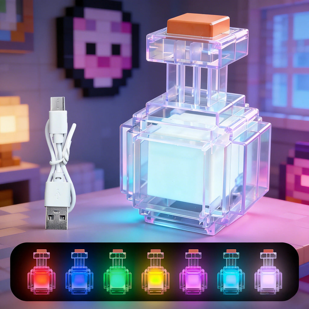 Pixel potion lamp