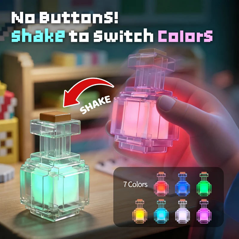 Pixel potion lamp