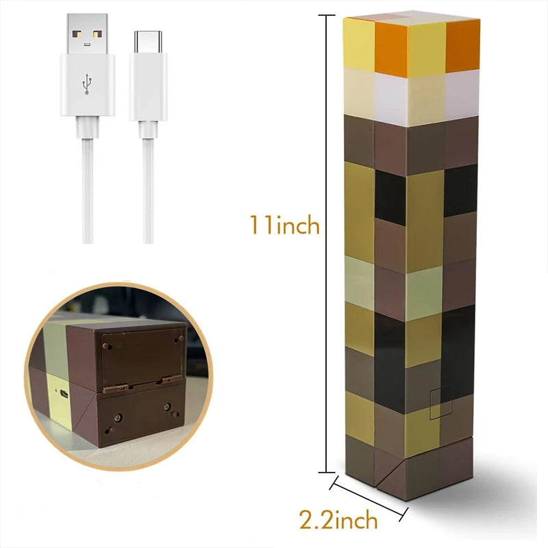 Pixel Torch Lamp