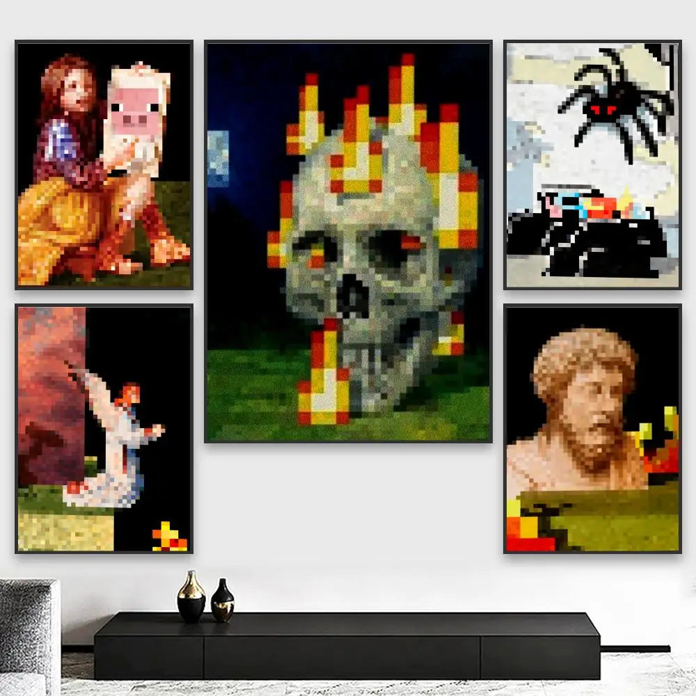 Pixel paintings